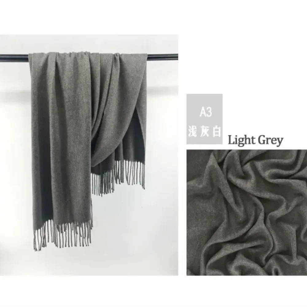 Winter Men Women Warm Cashmere Thick Scarf Shawl Wraps Wool Scarves US Seller